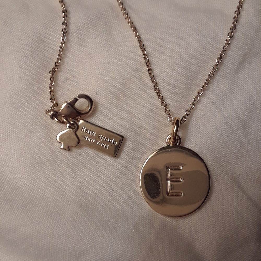 NWOT Kate Spade E Necklace